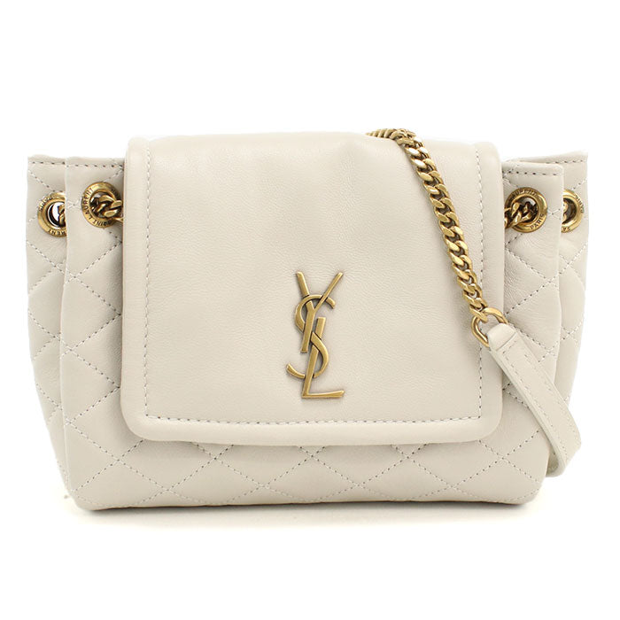 SAINT LAURENT【サンローラン】 672738 ノリータ ミニ YSLモノグラム ショルダーバッグ/キルティングレザー レディース