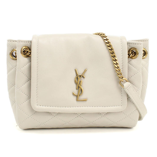 SAINT LAURENT 672738 ノリータ ミニ YSLモノグラム ショルダーバッグ/キルティングレザー レディース