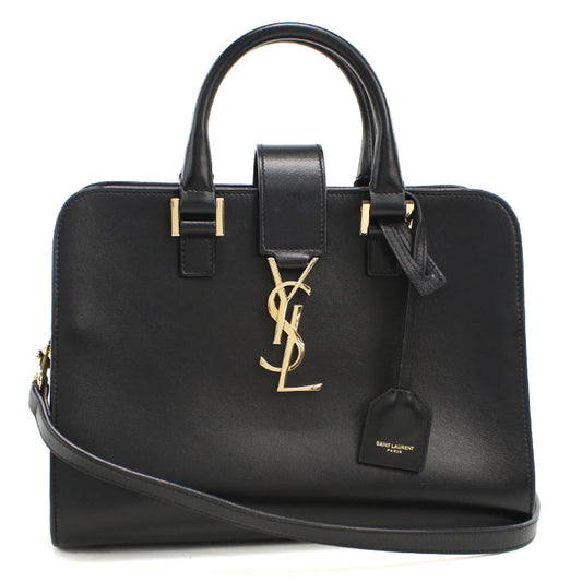 SAINT LAURENT 568853 2WAY ベイビーカバス ハンドバッグ カーフ レディース