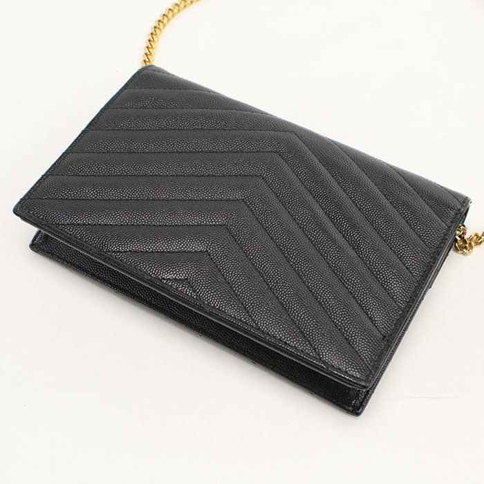 SAINT LAURENT【サンローラン】 393953 カサンドラ チェーンウォレット レザー レディース