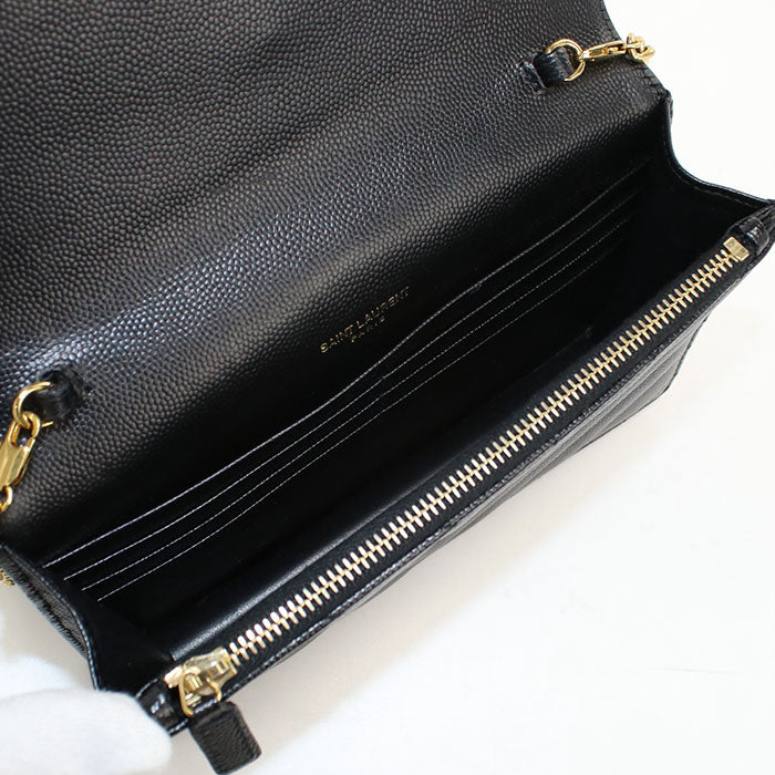 SAINT LAURENT【サンローラン】 393953 カサンドラ チェーンウォレット レザー レディース