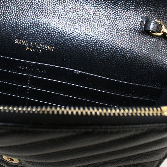 SAINT LAURENT【サンローラン】 393953 カサンドラ チェーンウォレット レザー レディース