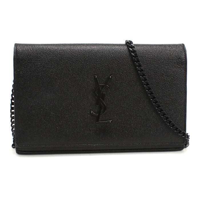 SAINT LAURENT【サンローラン】 377829 YSLモノグラム チェーンウォレット レザー レディース