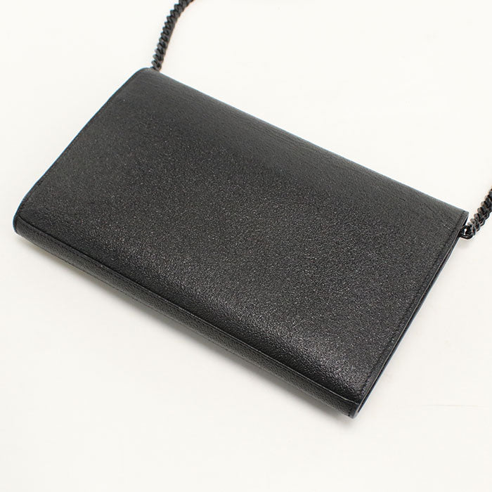 SAINT LAURENT【サンローラン】 377829 YSLモノグラム チェーンウォレット レザー レディース