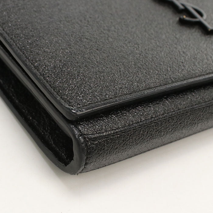SAINT LAURENT【サンローラン】 377829 YSLモノグラム チェーンウォレット レザー レディース