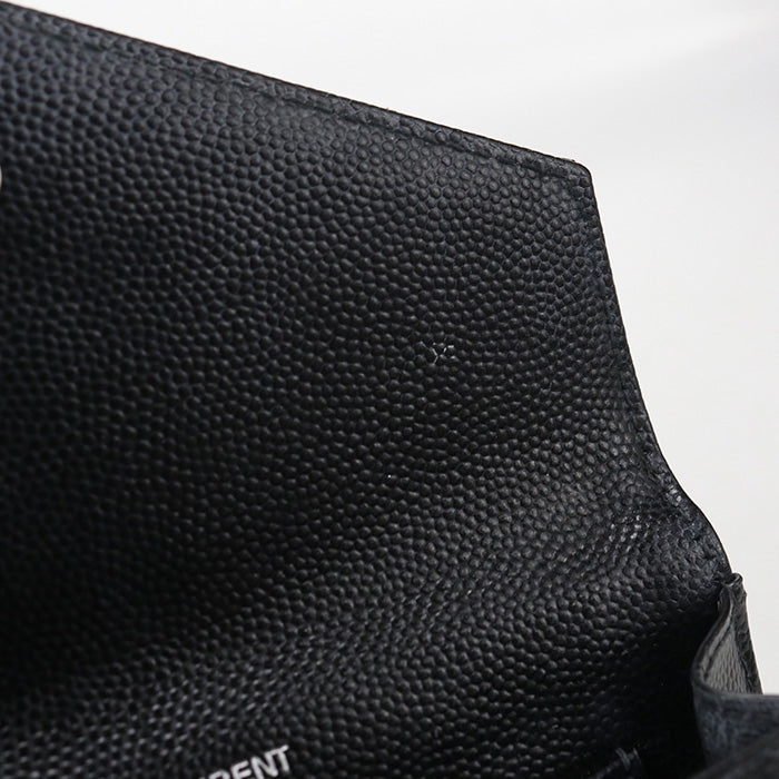 SAINT LAURENT【サンローラン】 414404 スモール エンベロープウォレット モノグラム 二つ折り財布 カーフ レディース