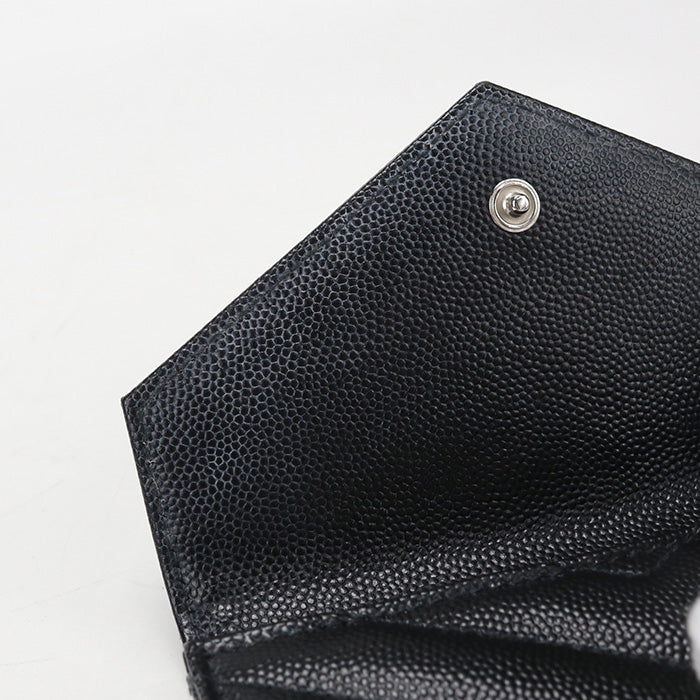 SAINT LAURENT【サンローラン】 414404 スモール エンベロープウォレット モノグラム 二つ折り財布 カーフ レディース