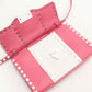 Valentino Rockstud Calfskin Shoulder Bag - Pink and White