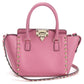 Valentino ロックスタッズ カーフレザー ハンドバッグ ショルダーバッグ - ピンク