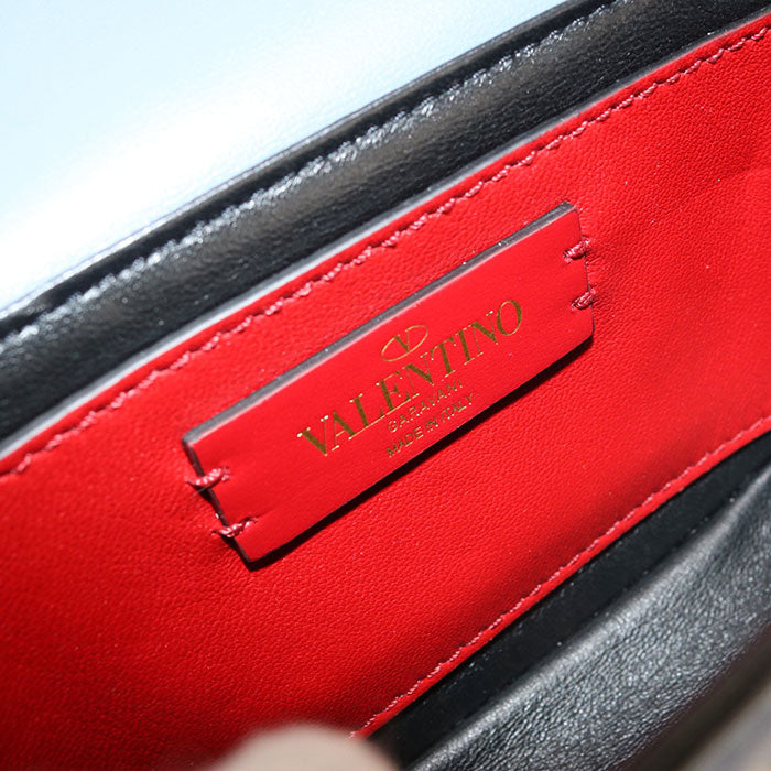 Valentino スーパーVEE カーフスキン ショルダーバッグ - ブルー