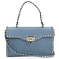 Valentino ロックスタッズ カーフスキン ハンドバッグ ショルダーバッグ - ブルー
