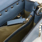 Valentino ロックスタッズ カーフスキン ハンドバッグ ショルダーバッグ - ブルー