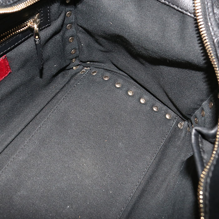 Valentino Rockstud Leather Handbag/Shoulder Bag - Black
