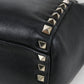 Valentino Rockstud Leather Handbag/Shoulder Bag - Black