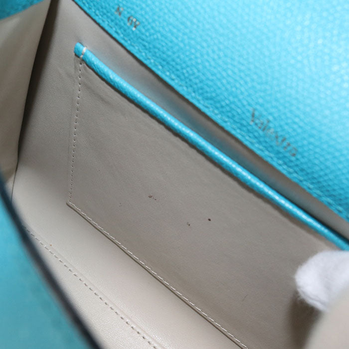 Valextra Iside Calfskin Top Handle Handbag/Shoulder Bag - Blue